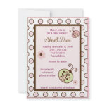 Lullabye Ladybug Mod Girly baby shower invitations