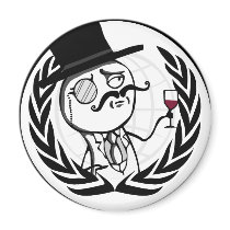 LulzSec Anonymous Logo Fridge Magnets