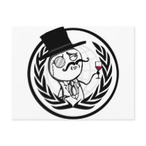 LulzSec Anonymous Logo Post Cards
