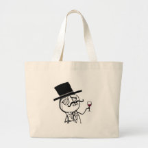 Lulzsec Monocle Guy Canvas Bags