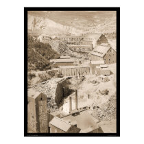 Lumber Mill & Gold Stamp Mill Terraville SD 1888 Posters