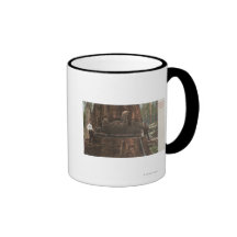 Lumberjacks Cutting Down a Redwood Tree Coffee Mugs