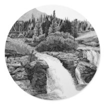 Lumbreck Falls Round Stickers