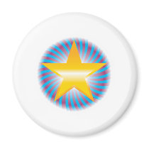 Luminous 5 point swirl star magnets