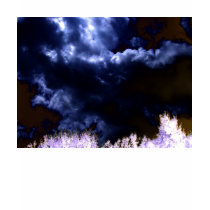 Luminous Blue Chaotic Clouds and Negated Treetops t-shirts by Kenny42077 Luminous Blue Chaotic Clouds and Negated Treetops t-shirts