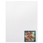 Luminous Colorful Goldfish Silk Art letterhead