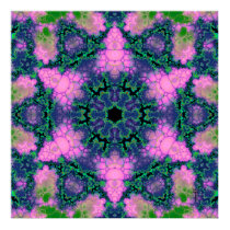 Luminous Hexagram Variation 3  Art Print