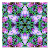 Luminous Hexagram Variation 4  Art Print