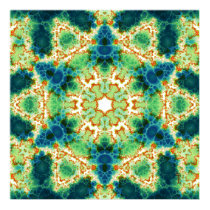 Luminous Hexagram Variation 6  Art Print