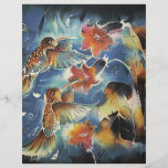 Luminous Hummingbirds and Flowers Flyer