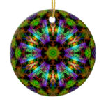 Luminous Psychedelic Mandala Ornament
