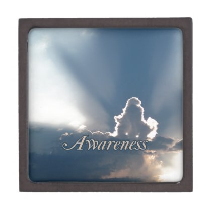 Luminous Sun Rays: 'Awareness' reminder Premium Jewelry Boxes