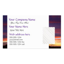 Luminous Sunset custom business cards