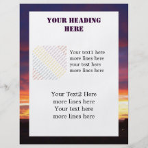 Luminous Sunset custom Flyer