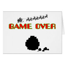 Lump Of Coal-Game Over Greeting Card