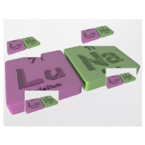 Luna as Lutetium Lu  and Sodium Na Customized Letterhead