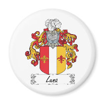 Luna Family Crest magnets by coatsofarms Luna Family Crest magnets