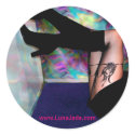 Luna Gams round sticker (sheet)