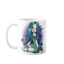 "Luna" Gothic Moon Lilly Fairy Art Mug