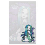 "Luna" Gothic Moon Lilly Fairy Art Stationery