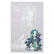 "Luna" Gothic Moon Lilly Fairy Art Stationery