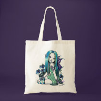 "Luna" Gothic Moon Lilly Fairy Art Tote Bag bags
