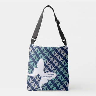 crossbody moth damask plaid luna midnight buffalo mint bag