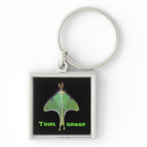 Luna Moth Earth Day Keychains