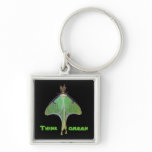 Luna Moth Earth Day Keychains