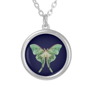 Luna Moth Pendant Necklace