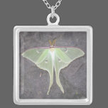 Luna Moth pendant necklaces