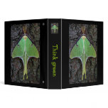 Luna Moth Think Green Binder