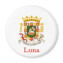 Luna Shield of Puerto Rico magnets by NameGame Luna Shield of Puerto Rico magnets
