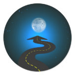 Luna Round Sticker