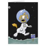 Lunar Dog Park Greeting Cards