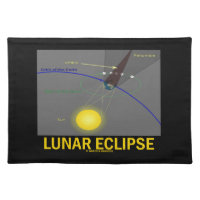 Lunar Eclipse (Astronomy Attitude) Cloth Place Mat