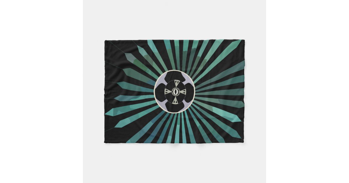 Lunar Flower Fleece Blanket Zazzle