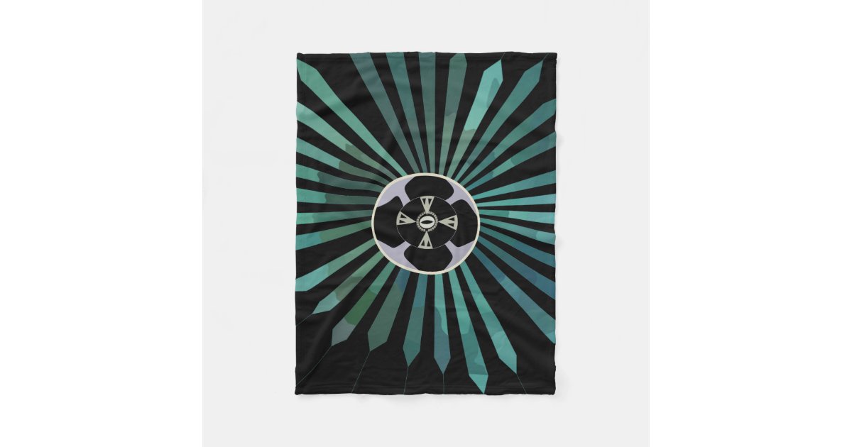 Lunar Flower Fleece Blanket Zazzle