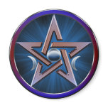 Lunar Goddess Pentagram Magnet