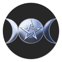 Lunar Goddess Sticker by pentagramstar Lunar Goddess Sticker