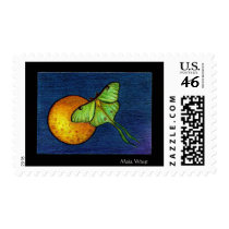Lunar Moth Stamp