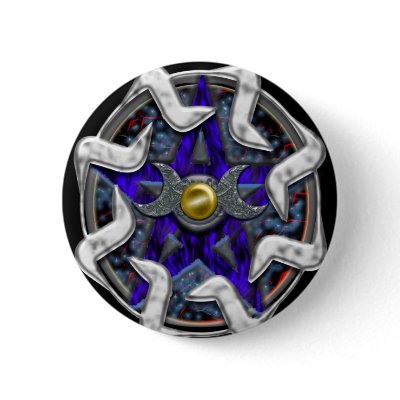 lunar pentacle pin by wolffreeborn