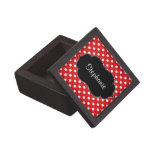 Lunar rojo y blanco personalizado cajas de regalo de calidad