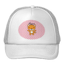 Lunares conocidos personalizados del rosa del zorr gorras
