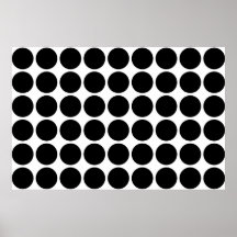 Lunares negros en blanco posters