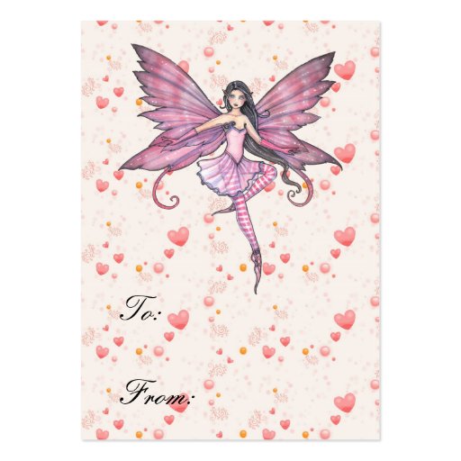 Luna's Dance Fairy Gift Tags Business Cards (front side)
