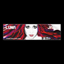 Luna's Wild Hair Bumper Sticker bumper stickers