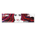 Luna's Wild Hair Bumper Sticker bumper stickers