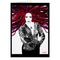 Luna's Wild Hair Card by LunaJade Luna's Wild Hair Card