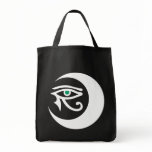 LunaSees Logo Bag (white/jade eye on dark bag)